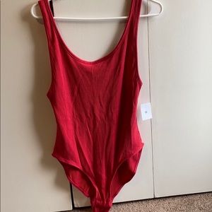 NWT Red Knit Bodysuit Urban Outfitters